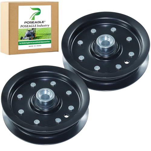POSEAGLE 2 Pack 605512 Idler Pulley for Hustler Raptor SD, FasTrak Mowers