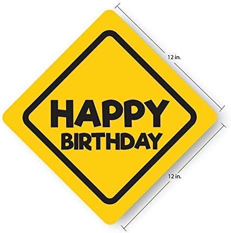 Jayd Products, Terrible Twos Ahead Construction Birthday Caution Signs, X-Large