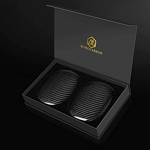 Carbon Fiber Case For Airpods Max, Monocarbon Genuine Carbon Fiber Case For Airpods Max Headphones, With Airpods Max Covers Apple Headphone Cases Ultra Protective-Glossy Black #TOP7