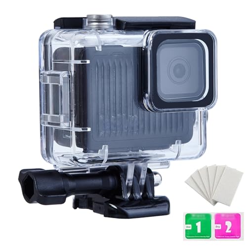 PWireless 196FT/60M Waterproof Case for GoPro Hero 4K, Underwater Diving Protective Housing Shell for Go Pro Hero 4K Compact Action Camera with Bracket Accessories
