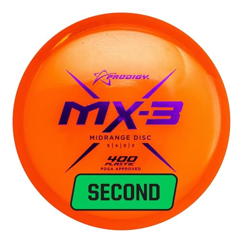 Prodigy Disc Factory Second 400 MX-3 | Slightly Overstable Midrange Disc Golf Disc | Extremely Durable | High-Level Controllability and Performance | 177-180g (Colors May Vary)