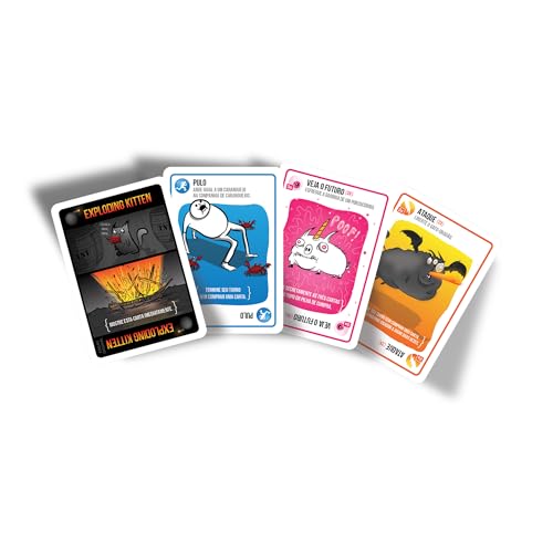 Galapagos, Exploding Kittens, Jogo de Cartas para Amigos, 2 a 5 jogadores, 15 minutos por partida