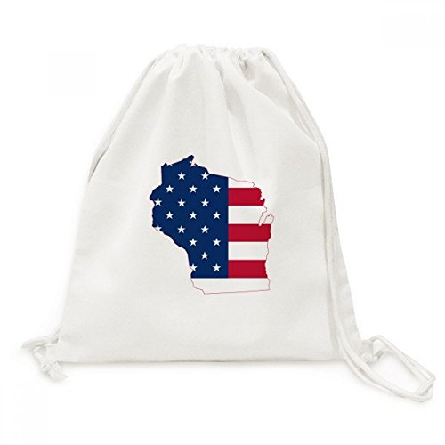 Sac de voyage cordon motif Wisconsin USA idéal pour vos sorties