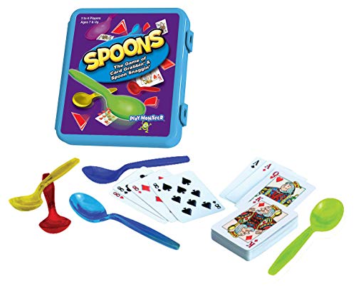 Spoons — Classic Game Comes With Spoons Included And Case For Easy Carrying! — 3-6 Players — For Ages 7+ #TOP1