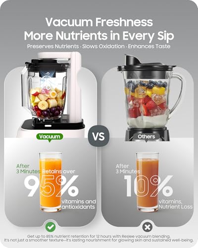 Image of Professional Commercial Vacuum Blender, Freshness Locked In by Vacuum Technology, 2026 Upgraded 3000W /4HP Peak Power, 72oz Eastman Tritan Cup, Milkshake, Smoothie, Nut Milk, Hot Soup, NSF Certified