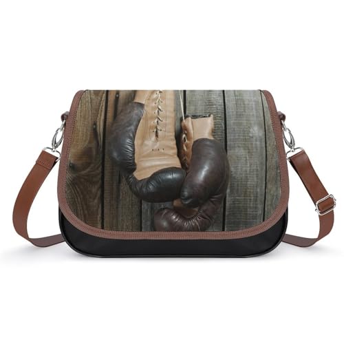 Sac à main pour femmes en cuir imperméable style boxe chic