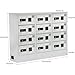 Cellphone Charging Station, 12 Slots Cellphone Locker with Combination Lock Phones Storage Pocket with 3 in 1 Charging Ports for Most Phones, for Office Classroom Conference Rooms