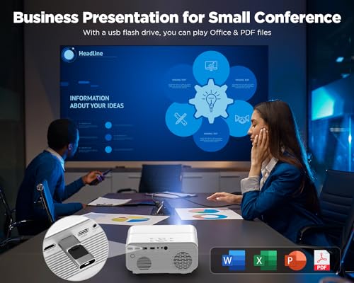 Dbpower C16 [Auto Focus/Keystone] Dbpower Projector 4K With 5G Wifi And Two-Way Bluetooth, 600Ansi Fhd Native 1080P Outdoor Movie Projector With 4P4D/Ppt/Zoom, Mini Home Projector Compatible W Tv Stick  thumb #7