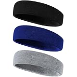 ヘアバンド ヘッドバンド メンズ レディース【肌触りが柔らかい】【適度な厚み】ヘアターバン バンダナ 汗止め タオル生地 伸縮性あり 抗菌防臭 スポーツ 洗顔用 髪留めらかい ランニング ダンス ヨガ ジョギング サッカー サイクリング 男女兼用 3枚入り (セット 02)
