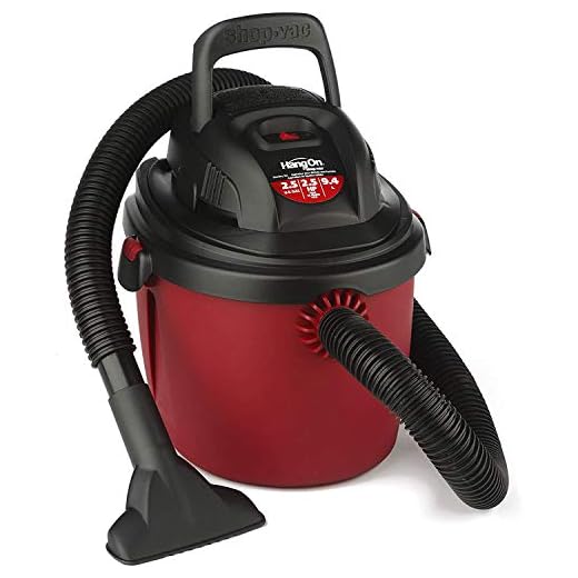 Shop-Vac 2036000 2.5-Gallon 2.5 Peak HP Wet Dry Vacuum, Small, Red/Black