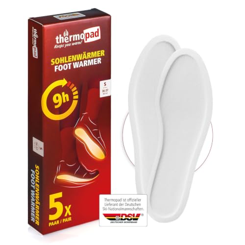 THERMOPAD Sohlenwärmer - 5 Paar Wärmepads - Größe S