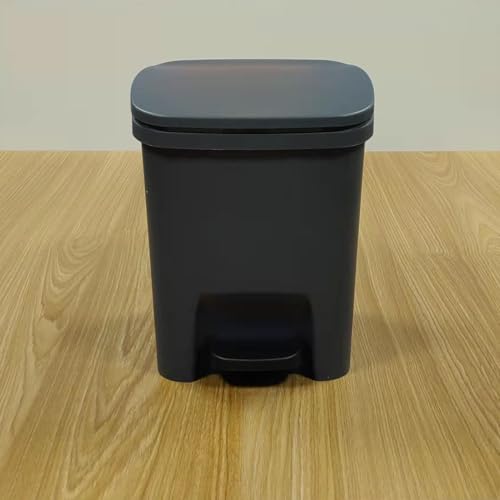 Caneca de basura con tapa cierre lento y pedal para hogar miniatura 5