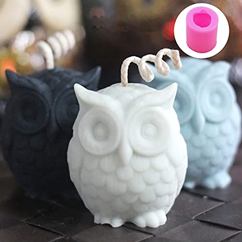 Moanlmy Owl Anmials Candle Silicone Mold For Candle Making Diy Handmade Molds Plaster Wax Mould Resin Molds For Plaster Soy Aroma Wax Soap Mould #TOP1
