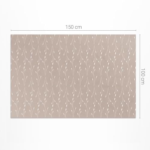Tapis jardin extérieur rectangle en vinyle imperméable 100x150 cm décoration balcon - 4