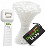 BeBo Fascette stringicavo bianco naturale, 4,8 x 200 mm, 100 pezzi