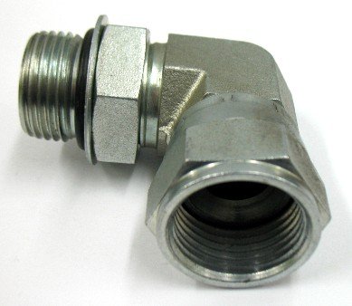 AF 6809-16-16 - 1 Male O-Ring Boss (1-5/16''-12 Threads) X 1 Female JIC (1-5/16''-12 Threads) 90 Elbow