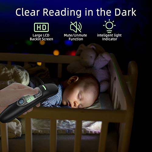 image for Metene Forehead and Ear Thermometer for Fever, Basal Infrared Thermome