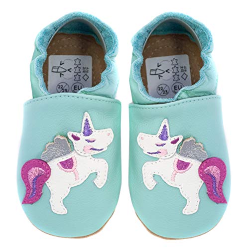 Chaussures en cuir HOBEA Chaussons safestep souples pour jardin d'enfants