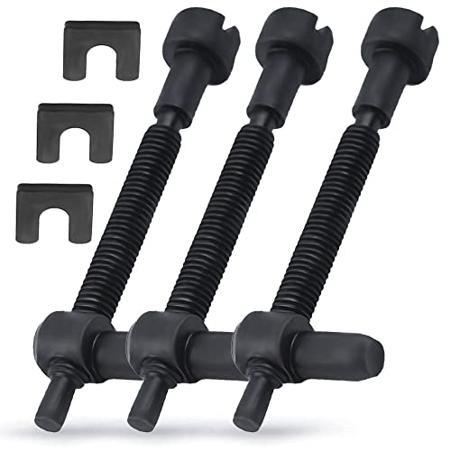 Haishine Juego de 3 Tornillos tensores Cadena para Husqvarna 61 66 266 268 272 281 288 162 181 281XP 501537101 Cover
