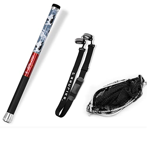 サンライク（SANLIKE） タモ網 伸縮式ランディングネット 12段階 釣りネット 4つ折り枠 ラバーネット 小継玉の柄 すくい網 漁具8M 淡水海水適用 1枚目