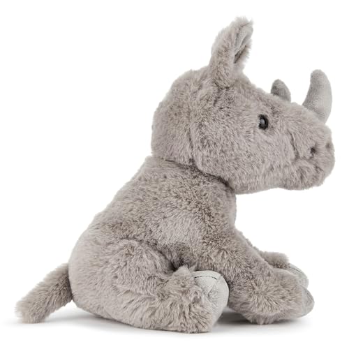 Zappi Co Robin the Rhino Plush Toy Rhinoceros (22cm) Horned Wonder - Soft, Cuddly, 100% Recycled - Mighty African Friend - Image 3