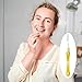 interdental brushes, Soft Dental Brush for Teeth Cleaning dental floss picks|teeth cleaning tools| interdental brushes between teeth soft bristle toothpicks for removing dental plaque (6PCS, Yellow)