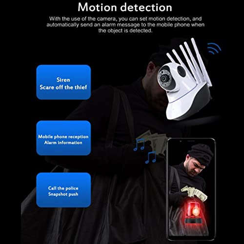 Image of WiFi IP Camera Pan Tilt Night Vision AP Hotspot Loop Recording US Plug