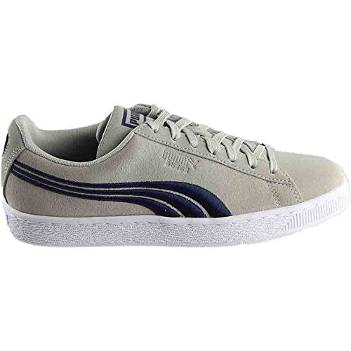 PUMA PUMA Men's Suede Classic Badge Sneaker,Gray Violet-Peacoat,6 M US