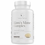 GENIUS HERBALS Lions Mane Complex - Concentrated 4:1 Extract for Brain Health, Cognitive and Memory Support - 60 Capsules
