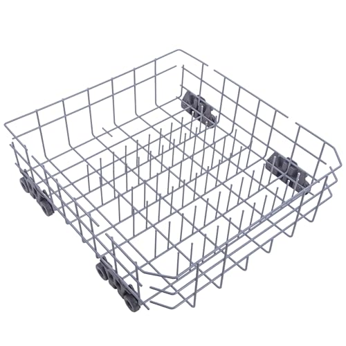 W10728159 Dishwasher Lower Rack with Wheels, Fit for Kitchenaid Dishwasher Rack, W10525646 W10780925 Dishwasher Rack Lower Intended for Maytag Dishwasher Parts Deep 22in Wide 20.8in