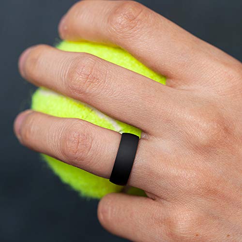 ThunderFit Silicone Wedding Rings Unisex, Rubber Engagement Bands 6.3mm Wide 1.65mm Thick - 1/2/3/4/5/6/7 Variety Multipack by ThunderFit - Image 5
