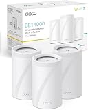 TP-Link Deco BE68 (3-Pack) - WiFi 7 Mesh BE14000 Tri-Banda, Router Mesh 10Gbps, Cobertura hasta 700 m², MLO, 320MHz, Banda 6 GHz, Roaming Inteligente, Compatible Alexa