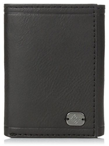 Columbia Men's RFID Blocking Beacon Rock Trifold Wallet, Black, One Size