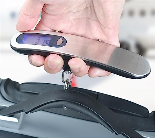 Luggage Scale, 50kg/110lb Portable Mini Suitcase Scale Household Digital Display Scale Applied Aircraft Luggage Outdoor Scale Weighing Balance - Thumbnail 4