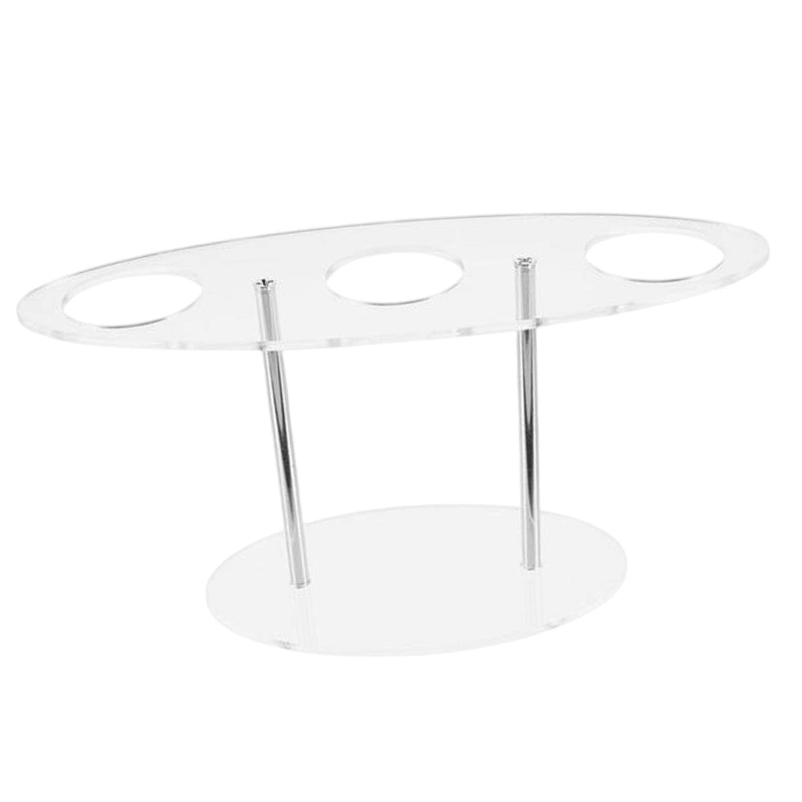Colcolo Robusto Porta Acrilico con 3 Scomparti, Porta Cibo Decorativo Da Banco per Sushi E Popcorn, Adatto per, 6 pezzi