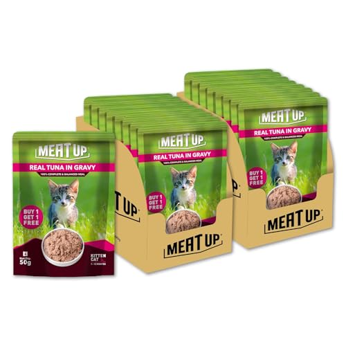 Meat Up Kitten Cat Wet Food (50g x 8), 400gm ...