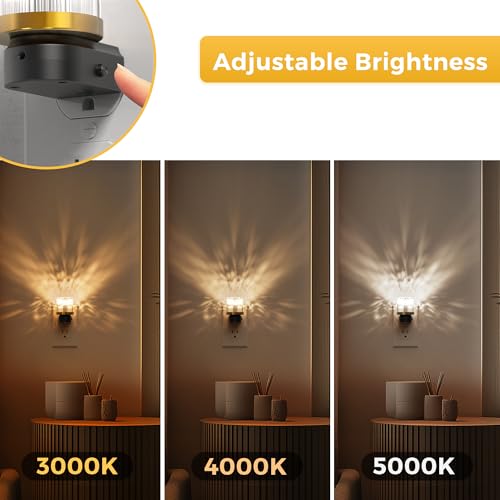 Image of L LOHAS Night Lights Plug into Wall, 2 Pack 3000K /4000k /5000KColor Changing Night Light, 3CCT Color Temperature Night Light, Dusk to Dawn Sensor for Hallway, Bathroom