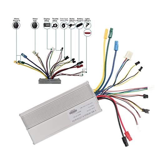 Kit de conversão de bicicleta elétrica de 50 cm, redução de ruído 48 V 1500 W, roda do motor traseir