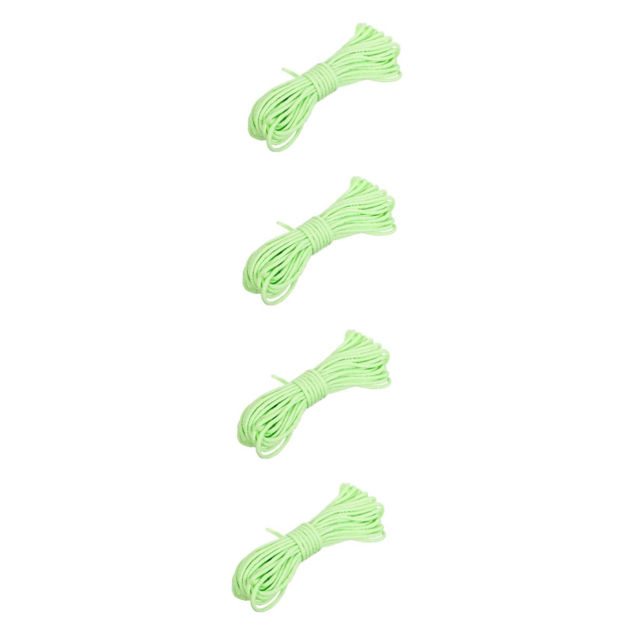 STOBOK 4 Stück 1 Leuchtendes Regenschirmseil Zelt Reflektierendes Seil Stabiles Zeltseil Dickes Dekoratives Seil Bungee-seile Für Den Außenbereich, Robust Nylon Light Green