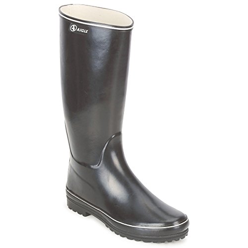 Aigle Venise, Bottes de pluie femme,Multicolore (Noir/Blanc) , 38