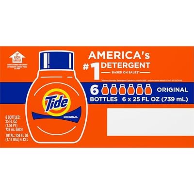 Tide 760838 Liquid Laundry Detergent, Original, 16 Loads, 25 fl oz