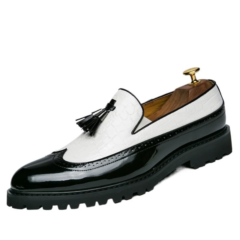 Driving Loafers Moc Toe Men Wear Pu Leather Slip On Shock-Absorbing