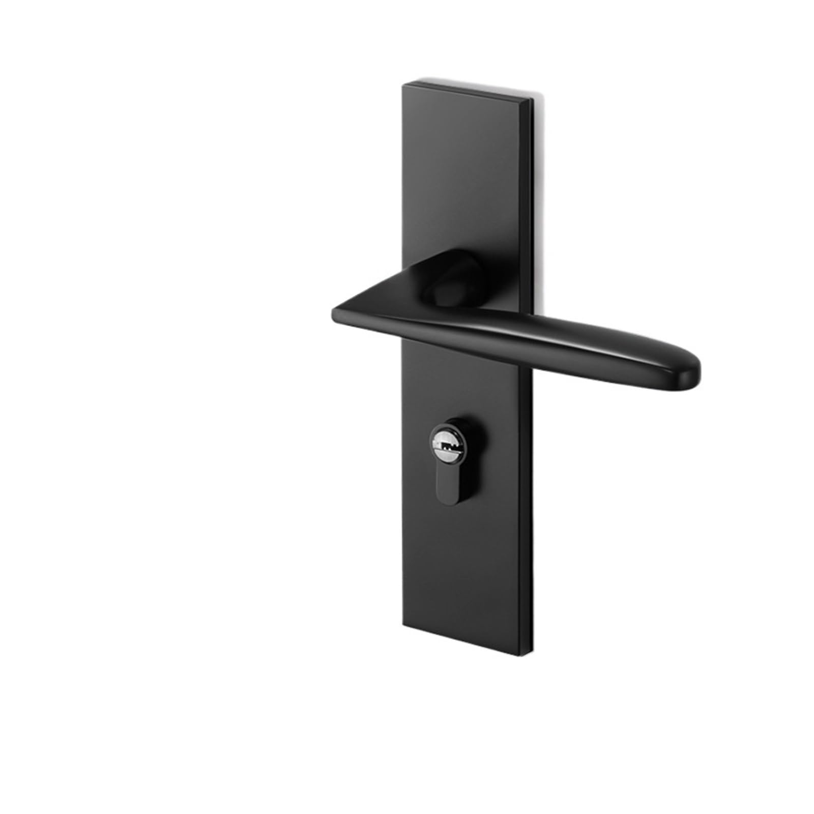 Black Space Aluminum Magnetic Silent Mechanical Door Lock Bedroom