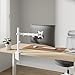 Mount-It! Single Monitor Arm for Desk Mounting, White