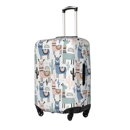 Tropical Cactus Animal Lama Print Luggage Suitcase Cover Protector Luggage Washable Covers With Concealed Zipper2