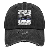 Generic They Hate The Sheepdog Until The Wolf is at Their Doorstep Hats for Mens Baseball Caps Vintage Washed Ball Cap Cotton