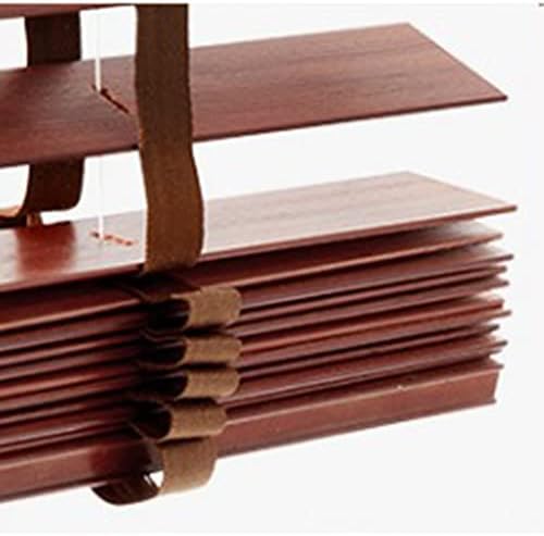 Blackout Venetian Blinds, Real Wood Blinds for Windows, Indoor and Outdoor Horizontal Blinds, 60/70/80/90/100/110cm Wood Venetian Shades,WxH-130x180cm/51 * 71in