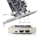 CY Card PCI-E 1X 4X 16X to Firewire 400 Capture Card IEEE 1394a PCI Express 4 Ports Card 6Pin and 4Pin IEEE-1394 400Mbps Adapter for Windows Mac Os Linux