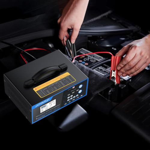 Image of AUTOUTLET 0-12A Automotive Battery Charger for 6V /8V /12V /24V /36V /48V