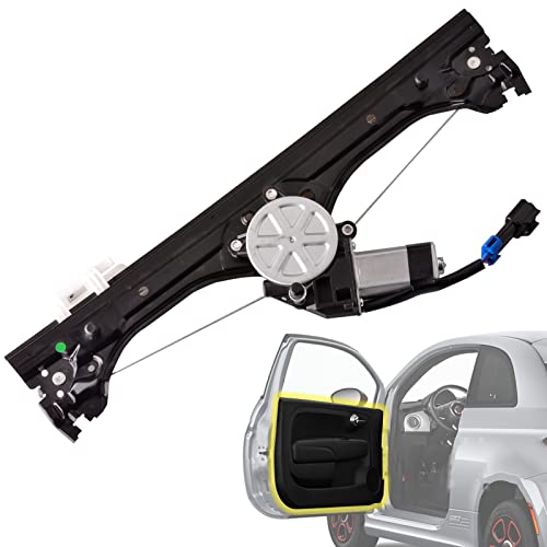 Predep Front Left Driver Side Power Window Regulator with Motor Assembly Compatible for Fiat 500 1.4L 2012-2019, Replacement 751-648 68070267AC 68070267AD 68070267AE